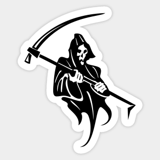 Grim Reaper and Scythe Sticker